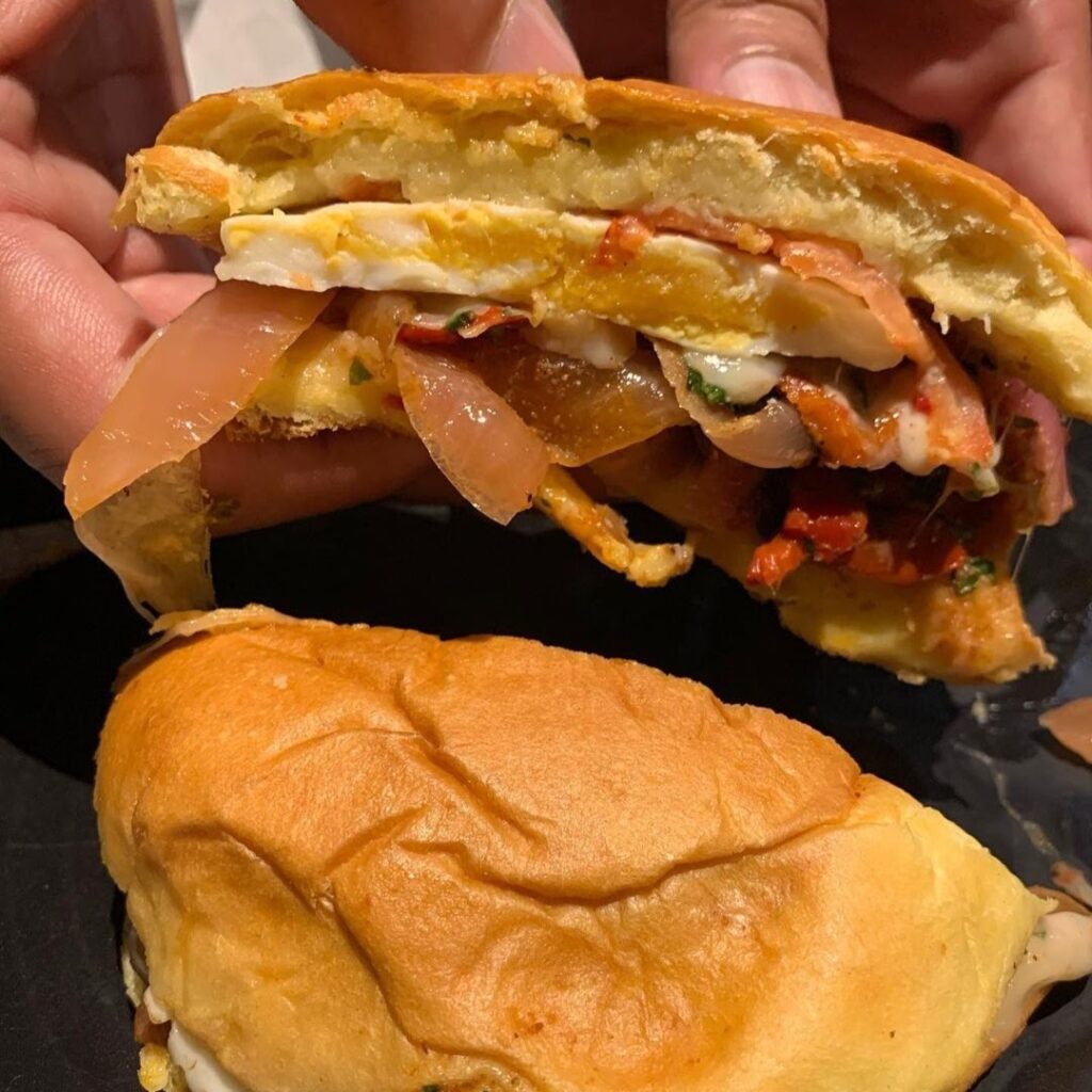 portobello breakfast sandwich