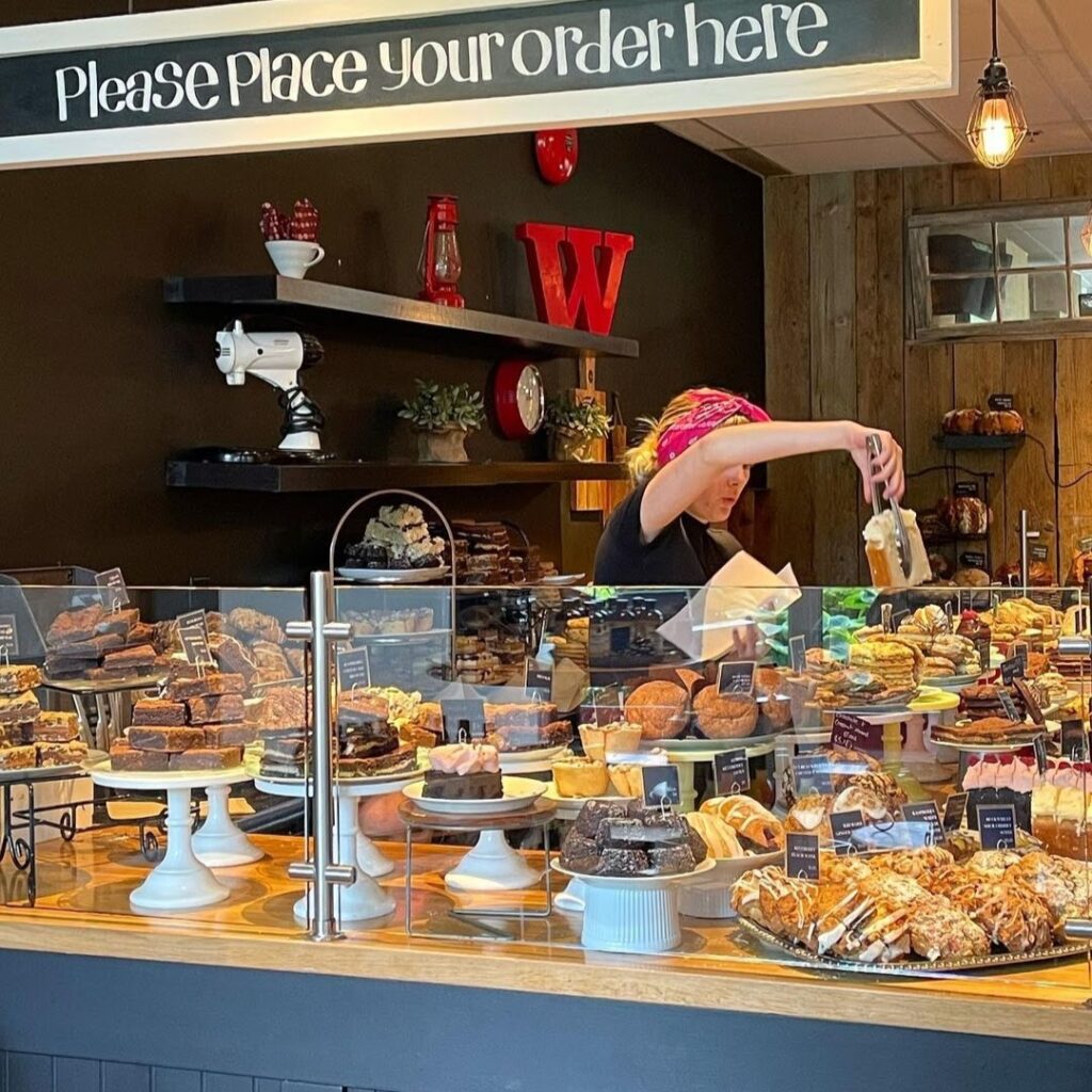 purebread employee serving pastry
